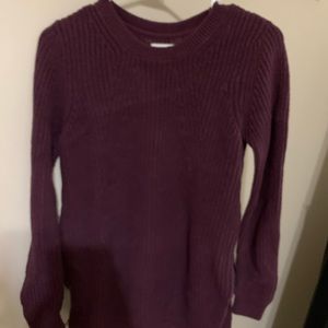 Burgundy purple sweater